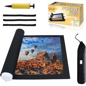 Roll Up Jigsaw Puzzle Saver Storage Pad Mat with Pump